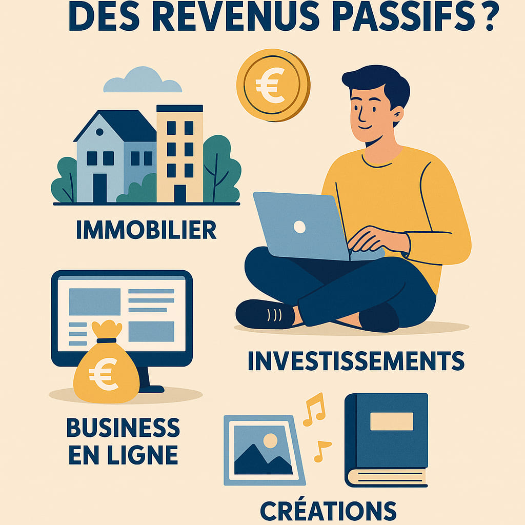 Illustration stratégies pour générer un revenu passif